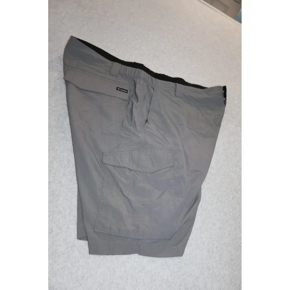 Columbia Zip Cargo Shorts Mens 44 Gray Nylon Hiking Outdoor 10